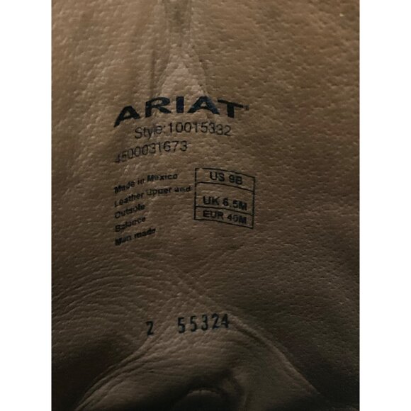 Ariat Ardent Western Boots – Terra Brown Floral Embroidery 10015332 Sz 9 USED - Picture 12 of 13